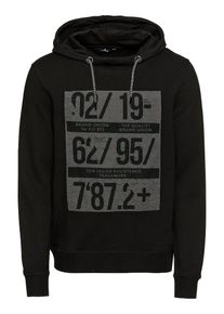 Tom Tailor, Herren Sweatshirt 'Debossed Artwork', Grau / Schwarz