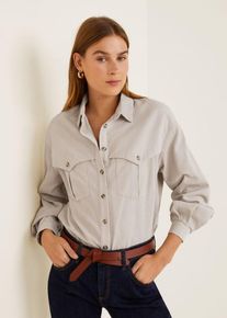 Mango, Damen Hemd 'Cow', Taupe