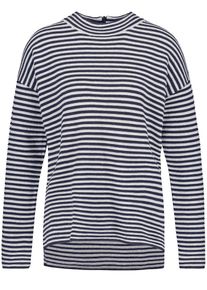 Taifun, Damen Pullover, Navy / Weiß