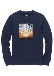 Element, Herren Sweatshirt 'Reroute Crew', Nachtblau / Cognac / Schwarz