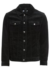 Kiomi, Herren Cordjacke 'Darryl Cord Trucker', Schwarz