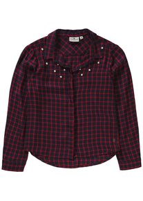 Tom Tailor, M&auml;dchen Langarmbluse, Nachtblau / Rot