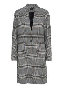 Only, Damen Mantel, Grau / Schwarz / Weiß