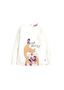 Tom Joule, M&auml;dchen Langarmshirt 'AVA', Beige / Mischfarben