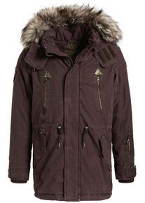 Khujo, Herren Parka 'UNKAR SOLID PADDED', Schoko