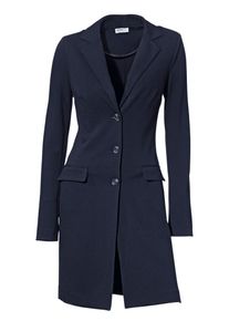 Heine, Damen Bodyform-Longblazer, Kobaltblau