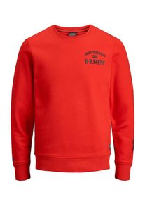 Jack & Jones JACK & JONES, Herren Sweatshirt, Rot / Schwarz