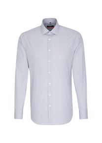 Seidensticker, Herren Hemd, Dunkelblau / Wei&szlig;