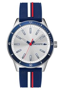 Lacoste, Herren Uhr 'Key West, 2011006', Blau / Hellrot / Wei&szlig;