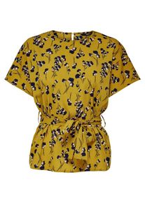 Only, Damen Oberteil, Beige / Gold / Schwarz