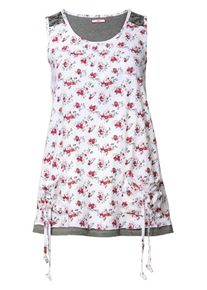 Joe Browns, Damen Bedrucktes Top, Grau / Rot / Weiß