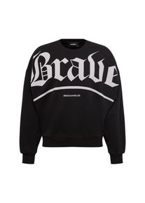 Diesel, Herren Sweatshirt 'S-YOSHIOR-Y1 SWEAT-SHIRT', Schwarz / Weiß