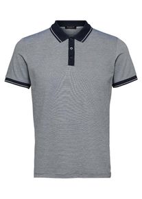 Selected Homme, Herren Poloshirt, Nachtblau / Weiß