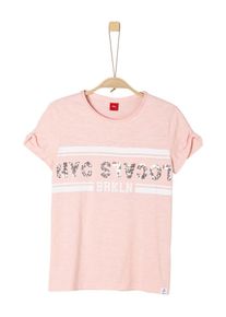 s.Oliver Junior, Mädchen Flammgarnshirt, Rosa / Silber / Weiß