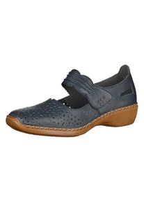 Rieker, Damen Ballerinas, Taubenblau