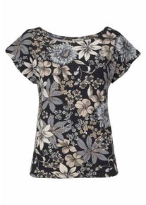 Boysen's BOYSEN'S, Damen T-Shirt, Beige / Grau / Schwarz