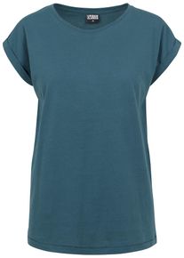Urban Classics, Damen Shirt 'Ladies Extended Shoulder Tee', Petrol