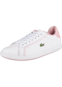 Lacoste, Damen Sneaker 'Graduate', Altrosa / Wei&szlig;