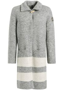 Khujo, Damen Strickjacke 'LINDSAY', Graumeliert / Wollwei&szlig;