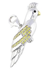 Esprit, Damen Charm 'Parrot', Gelb / Silber