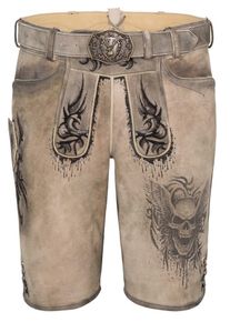 Spieth & Wensky SPIETH & WENSKY, Herren Lederhose "Hades", Braun / Schwarz