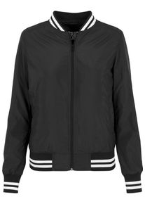 Urban Classics, Damen Jacket, Schwarz / Weiß