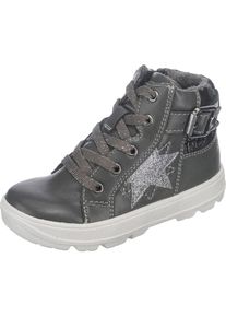 s.Oliver Junior, M&auml;dchen Sneakers High, TEX, f&uuml;r M&auml;dchen, gef&uuml;ttert, Grau / Silber