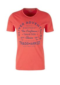 s.Oliver RED LABEL, Herren T-Shirt, Dunkelblau / Rot