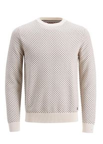 PRODUKT, Herren Klassischer Strickpullover, Sand