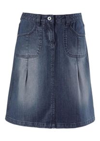 Cheer, Damen Jeansrock, Blau
