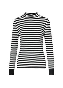 Ci comma Casual Identity, Damen Pullover, Schwarz / Wei&szlig;