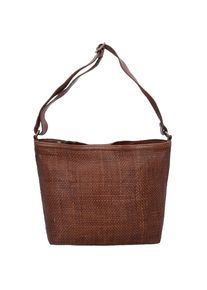Campomaggi, Damen Prestige Schultertasche Leder 27 cm, Cognac
