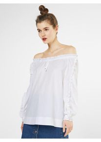 Risy&Jerfs RISY&JERFS, Damen Off-Shoulder-Bluse 'Turin', Wei&szlig;