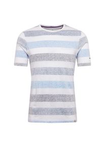 & Colours & Sons COLOURS & SONS, Herren T-Shirt 'FRANK', Hellblau / Hellgrau / Wei&szlig;