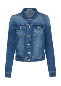 Only, Damen Kurze Jeansjacke, Blau