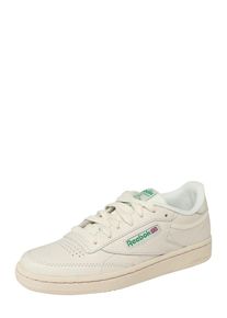 Reebok CLASSIC, Damen Sneaker 'Club C 85', Beige / Gr&uuml;n
