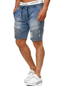 INDICODE JEANS, Herren Shorts 'Ernest', Blue Denim