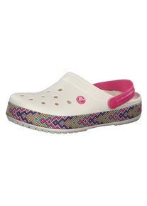 Crocs, Damen Clog 'Crocband Gallery 205166-159', Beige / Mischfarben / Pink