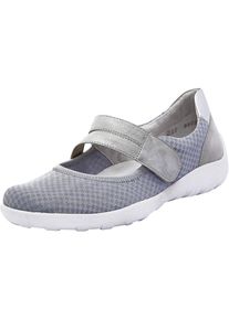 Remonte, Damen Riemchenballerinas 'R3505', Rauchblau / Silbergrau