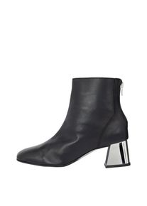 Bianco, Damen Ankle Boots, Schwarz / Silber
