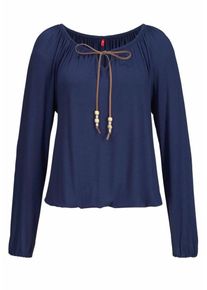 s.Oliver RED LABEL, Damen Strandshirt, Dunkelblau