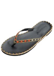 YOGISTAR.COM, Damen Sandalen, Sand / Lachs / Schwarz