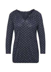 Tom Tailor, Damen Shirt, Navy / Rot / Weiß
