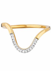 CAI Ca&iuml;, Damen Fingerring 'fluid curves', Gold