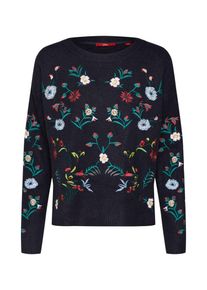 s.Oliver RED LABEL, Damen Pullover, Nachtblau / Mischfarben
