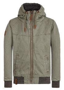 Naketano, Herren Jacke 'Survive & Advance II', Dunkelgrau / Khaki