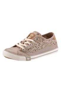 Mustang, M&auml;dchen Sneaker mit Spitze, Beige