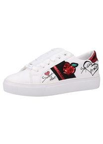 Tom Tailor, Damen Sneaker, Rot / Schwarz / Weiß