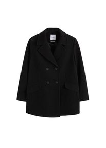 Violeta by Mango, Damen Mantel 'Boton', Schwarz