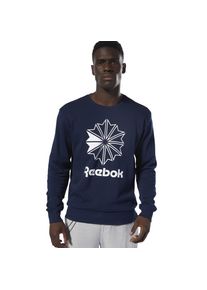 Reebok CLASSIC, Herren Pullover, Dunkelblau / Weiß